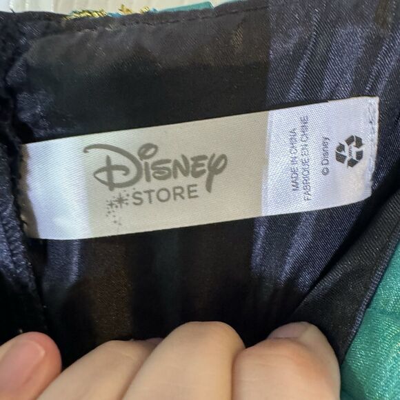 Disney Store Frozen Princess Anna Deluxe Coronation Costume Girls Sz 9/10 EUC - Picture 7 of 9